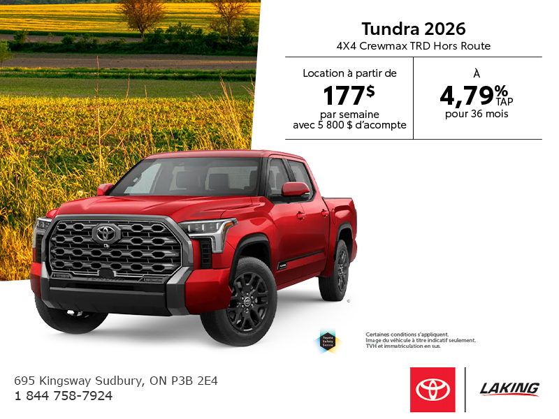 Toyota Tundra Crewmax TRD Hors Route