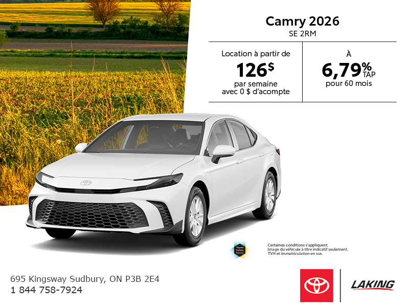 Toyota Camry SE 2RM 2026
