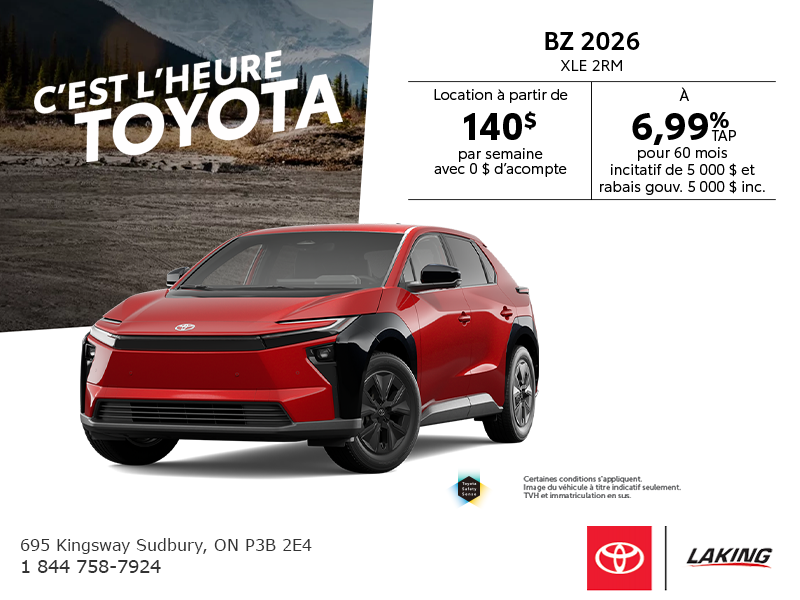 Toyota bZ 2026