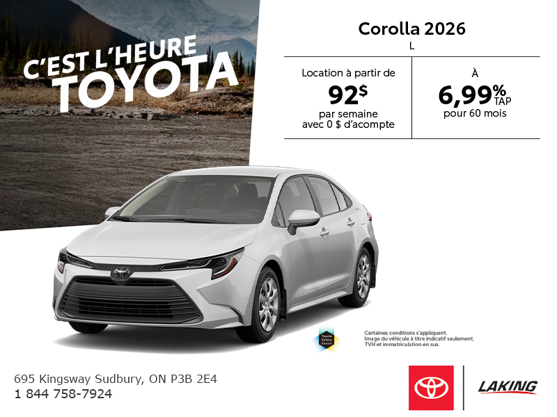 Toyota Corolla 2026