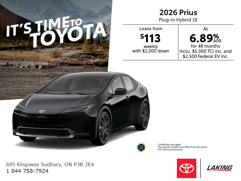 2026 Toyota Prius Plug-In Hybrid