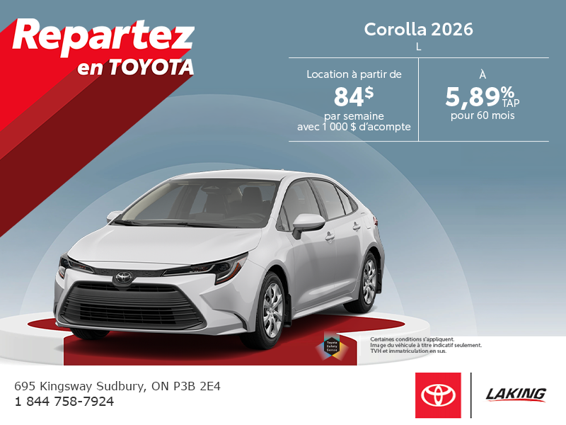 Toyota Corolla 2026
