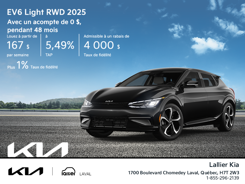 La Kia EV6 2025!
