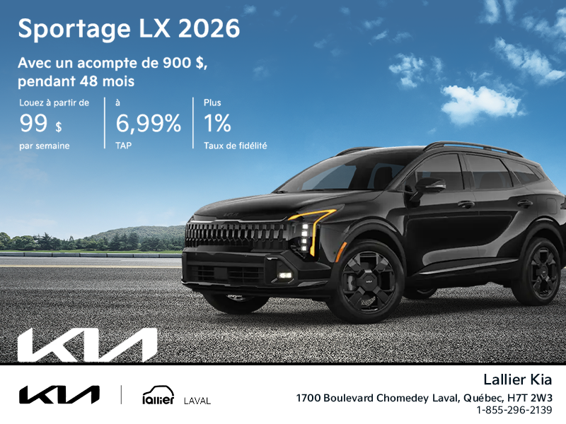 Le Kia Sportage 2026!