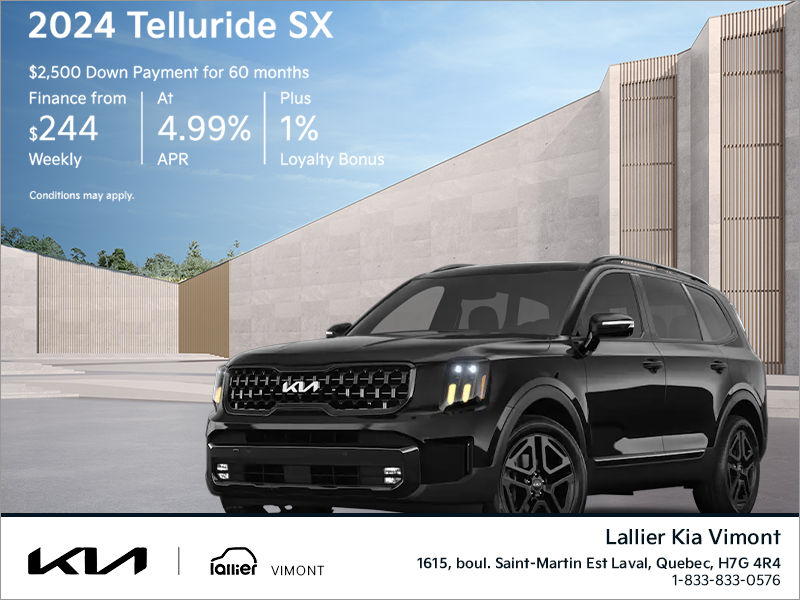 Get the 2024 Kia Telluride!