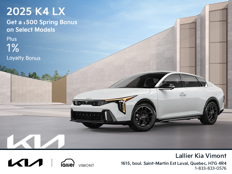 Get the 2025 Kia K4 !