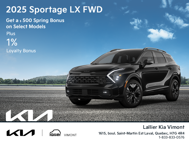 Get the 2025 Kia Sportage!