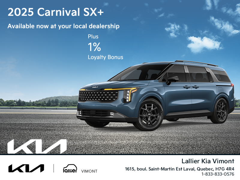 Get the 2025 Kia Carnival!