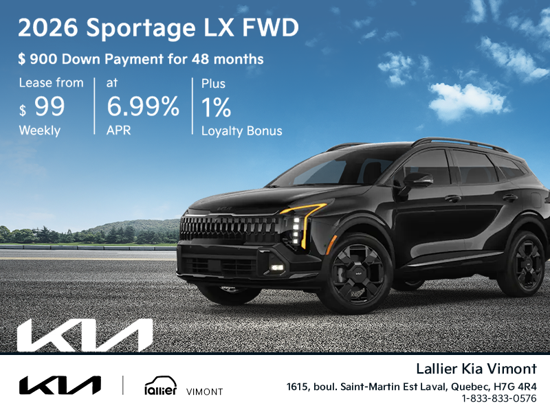 Get the 2026 Kia Sportage!
