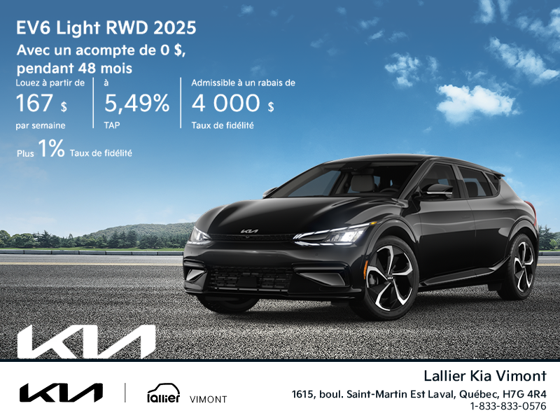 La Kia EV6 2025!