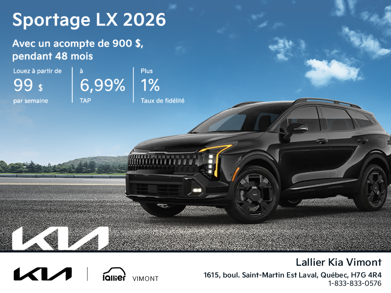 Le Kia Sportage 2026!