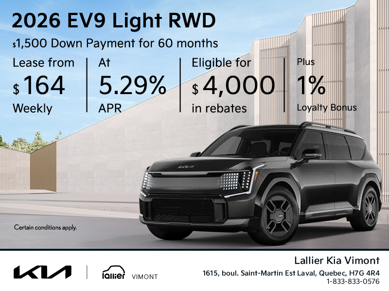 Get the 2026 Kia EV9!