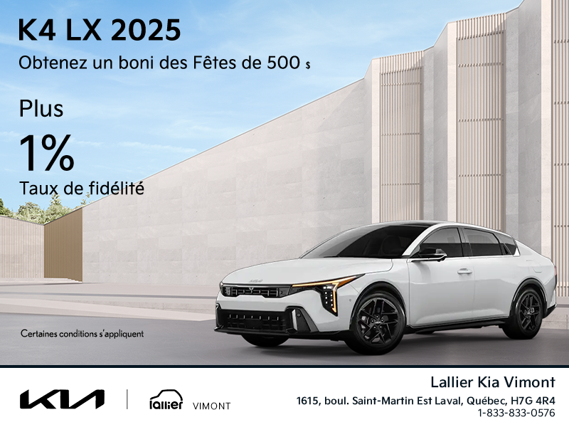 Lallier Kia Vimont à Laval | La Kia K4!