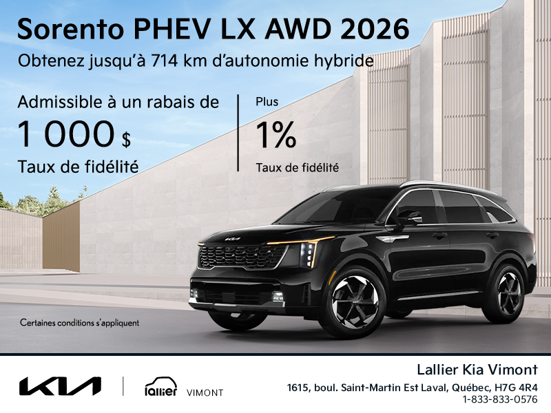 Le Kia Sorento 2026!