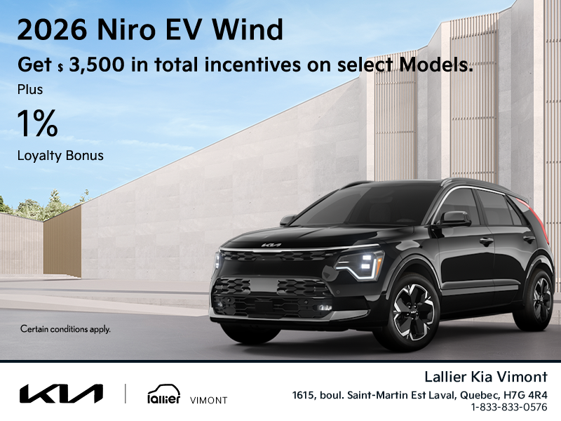 Get the 2026 Kia Niro EV Wind!