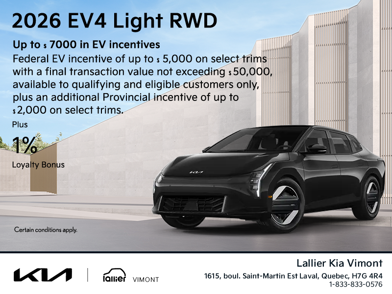 Get the 2026 Kia EV4!