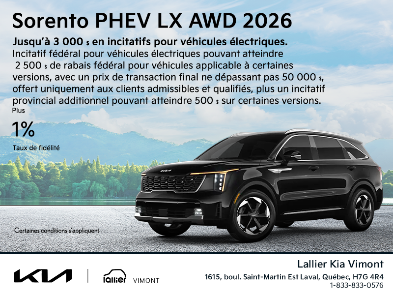 Kia Sorento PHEV 2026 