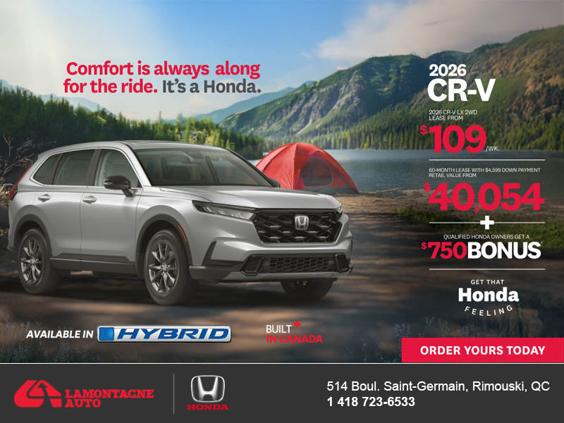 Get the 2026 Honda CR-V! 