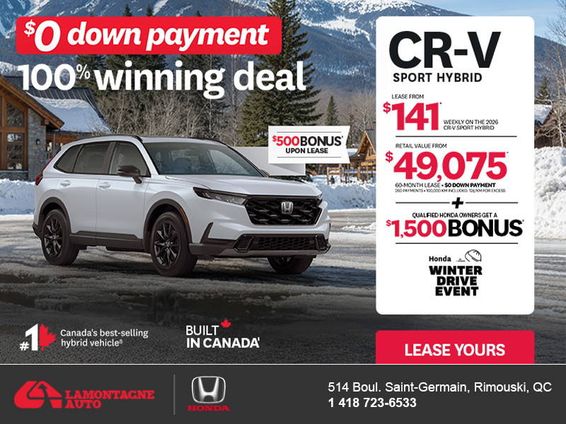 Get the 2026 Honda CR-V Hybrid!