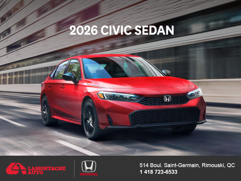 Get the 2026 Honda Civic! 