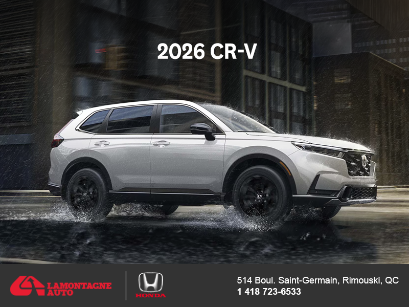 Get the 2026 Honda CR-V! 