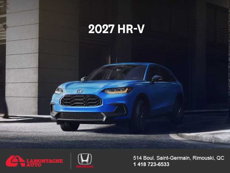 Get the 2027 Honda HR-V! 