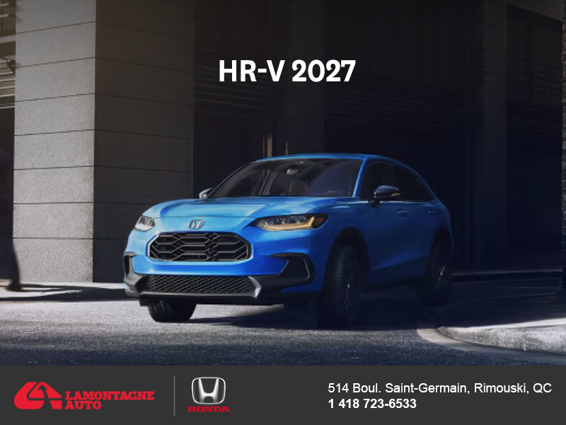 Obtenez la Honda HR-V 2027!