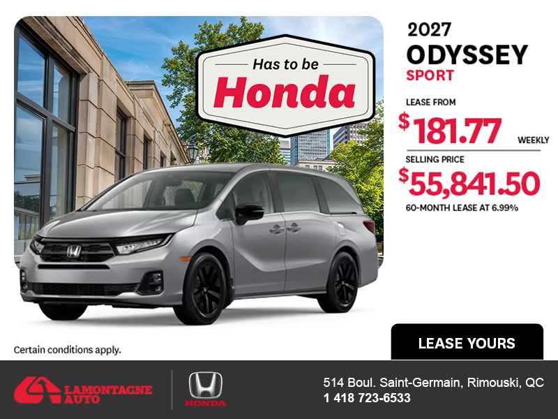 2027 Honda Odyssey