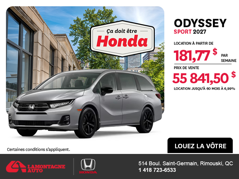 Honda Odyssey 2027