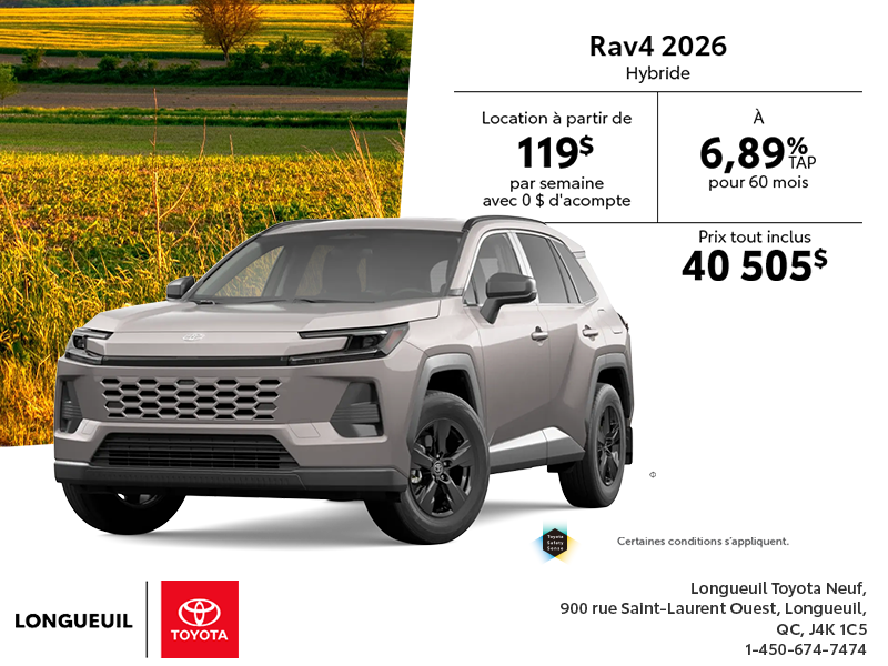 Toyota RAV4 Hybride 2026