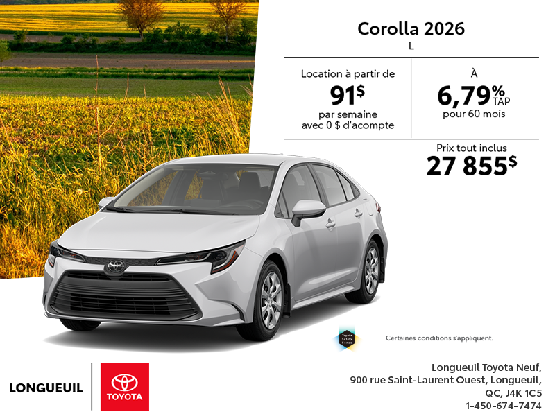 Toyota Corolla 2026