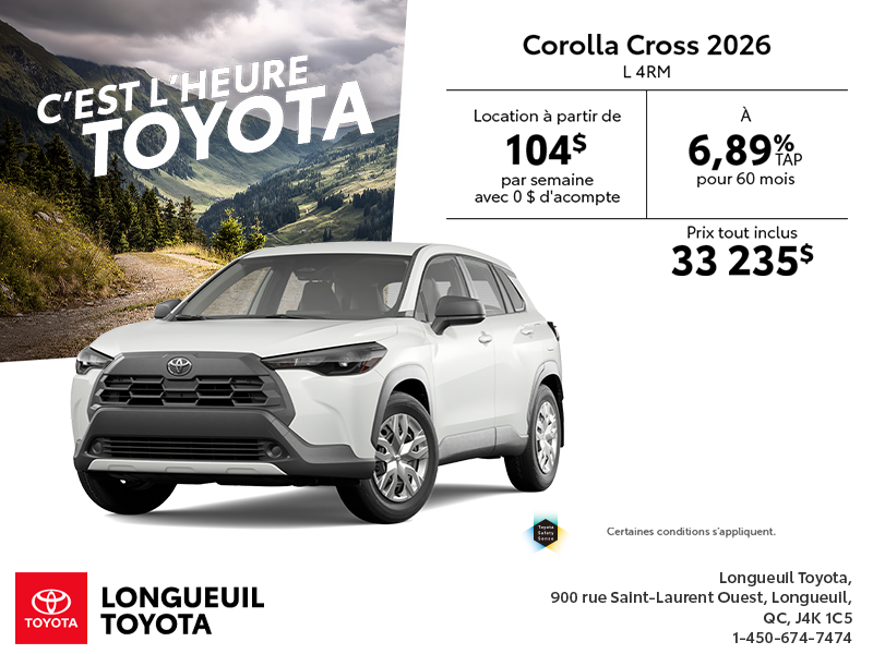 Toyota Corolla Cross 2026