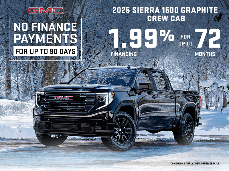 The 2025 GMC Sierra 1500 Graphite Crew Cab