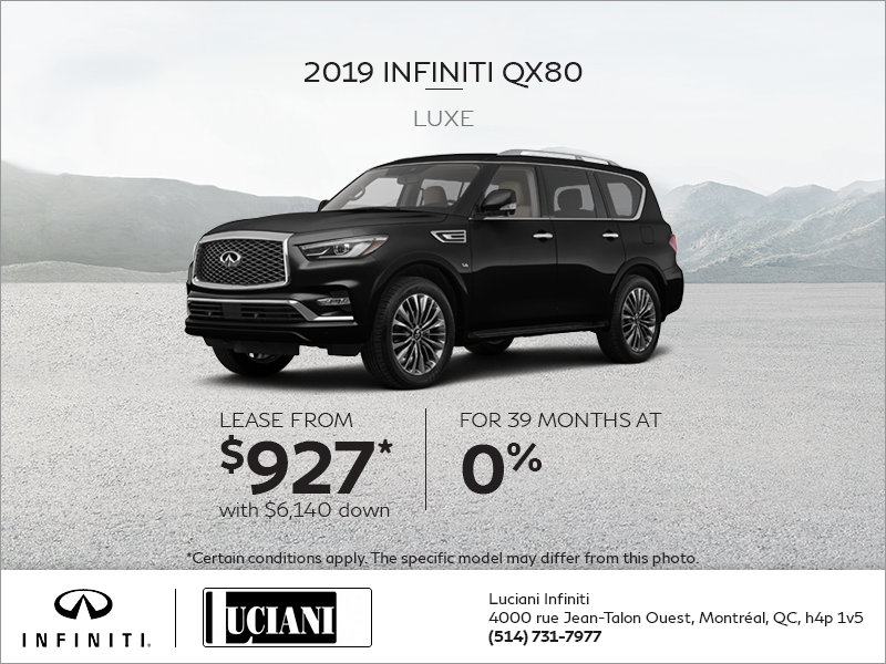Lease the 2019 INFINITI Qx80!