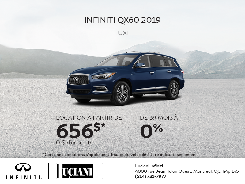 Louez le INFINITI QX60 2019!