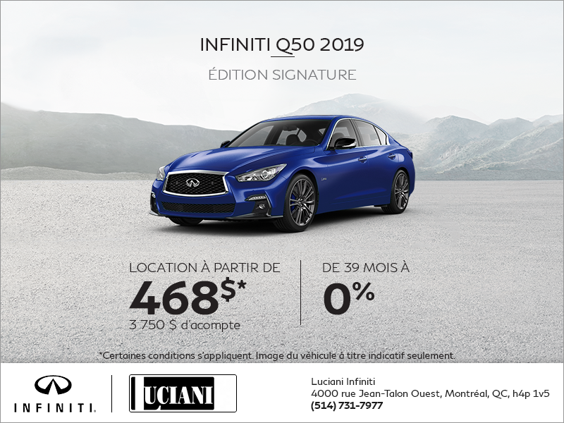 Louez la INFINITI Q50 2019!