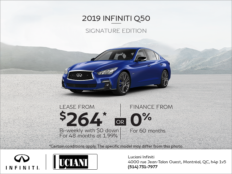 Lease the 2019 INFINITI Q50!
