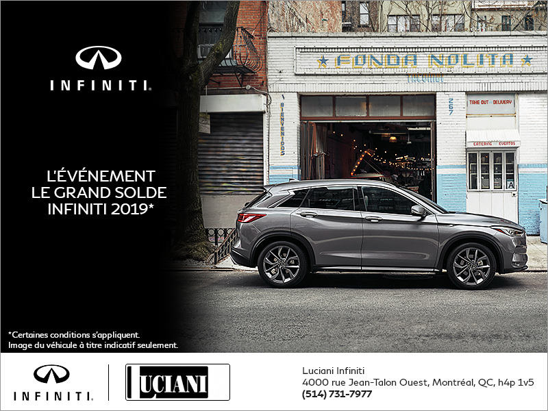 L'événement le grand solde INFINITI 2019