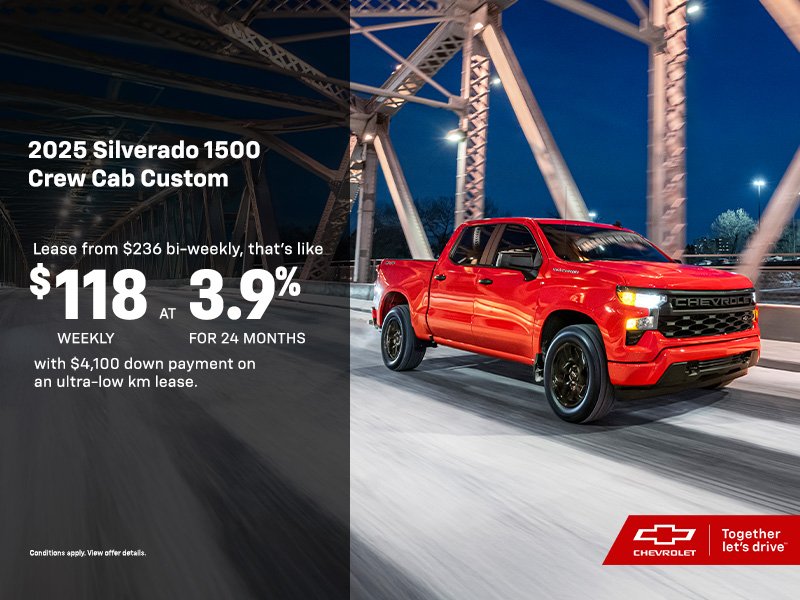 Get the 2025 Silverado 1500 Custom