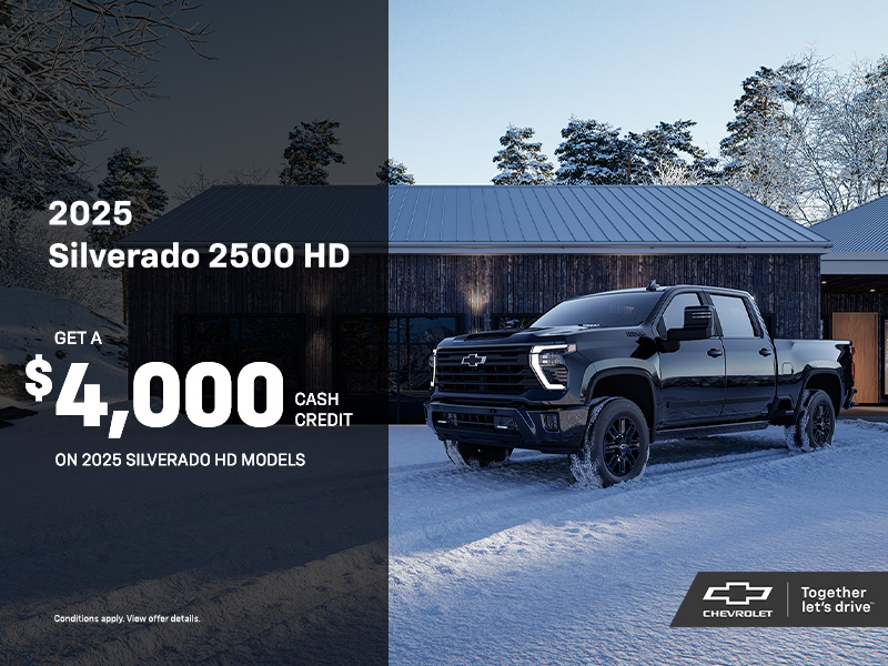 The 2025 Chevrolet Silverado 2500 HD