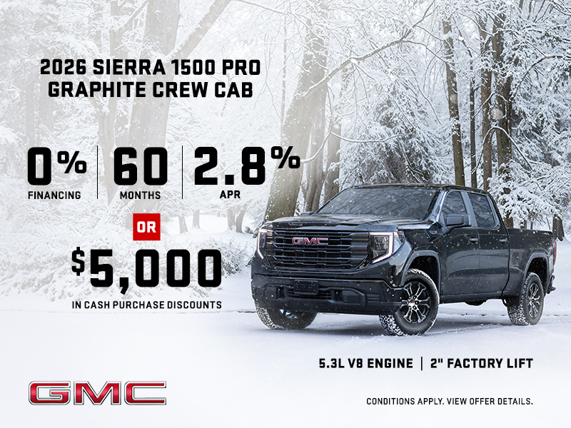 The 2026 GMC Sierra 1500 Pro Graphite
