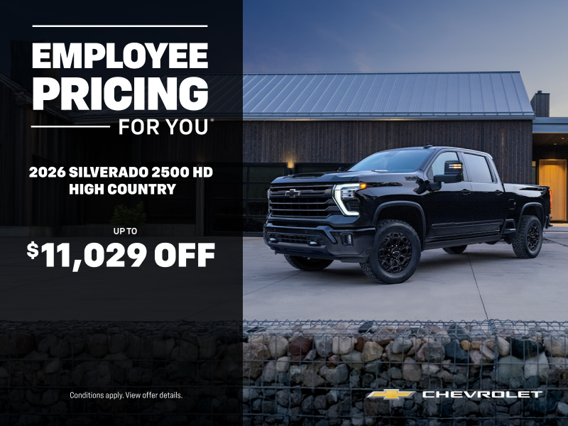 Get the 2026 Chevrolet Silverado 2500 HD