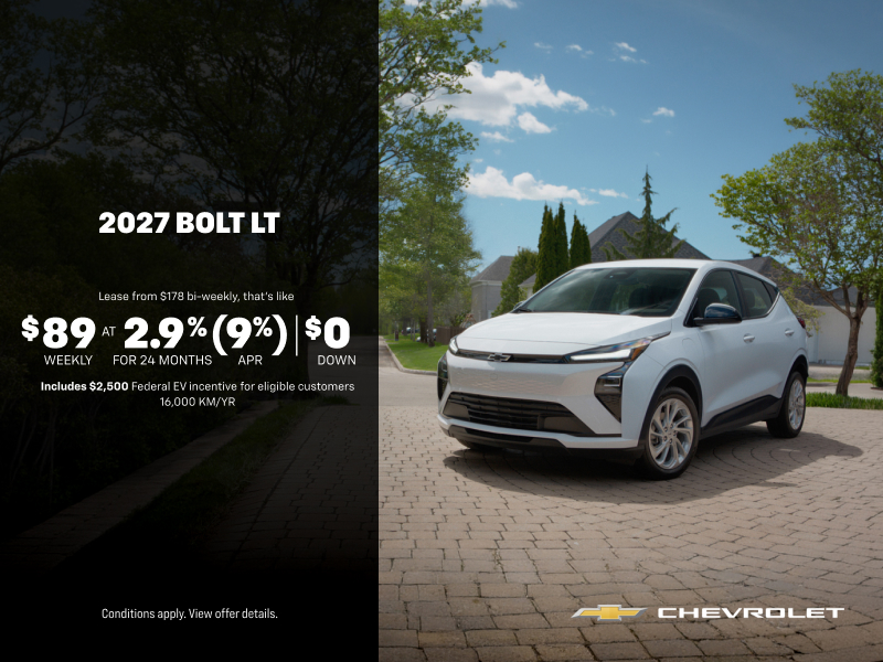 Get the 2027 Chevrolet Bolt LT