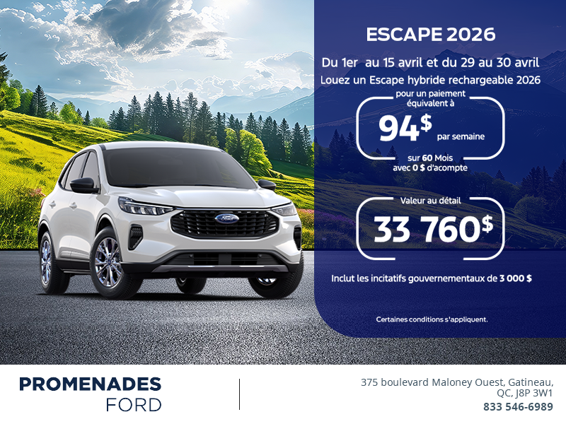 Ford Escape Hybride 2026