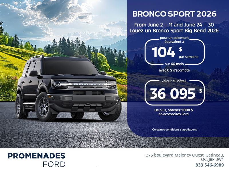 Ford Bronco Sport 2026
