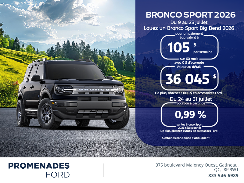 Ford Bronco Sport  2026