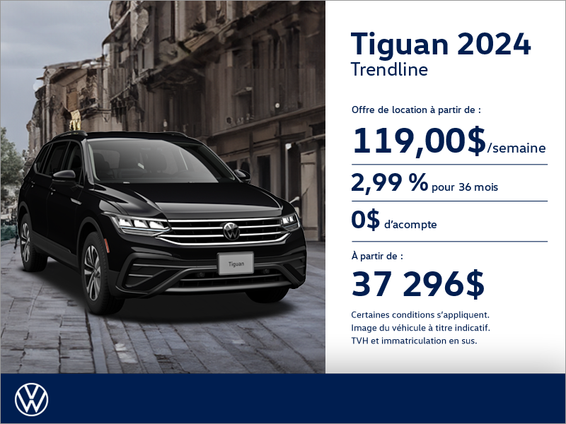 Procurez-vous le Volkswagen Tiguan 2024