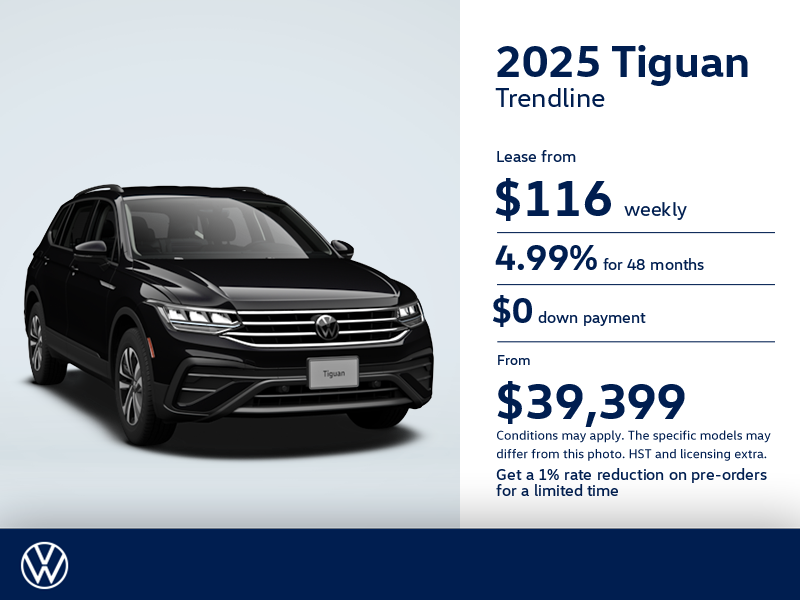Get the 2025 Volkswagen Tiguan