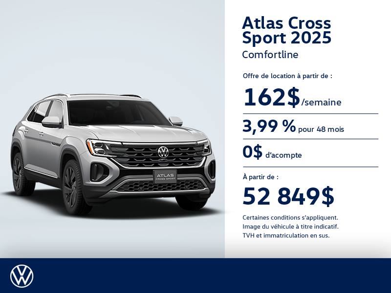 Procurez-vous le Volkswagen Atlas Cross Sport 2025