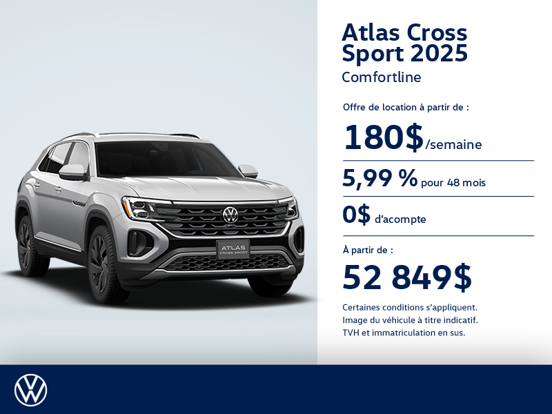 Procurez-vous le Volkswagen Atlas Cross Sport 2025